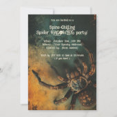 🕷️Spine-Chilling Spider HALLOWEEN Party Kaart (Voorkant)
