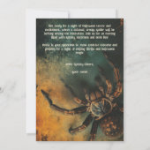 🕷️Spine-Chilling Spider HALLOWEEN Party Kaart (Achterkant)