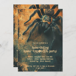 🕷️Spine-Chilling Spider HALLOWEEN Party Kaart
