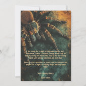 🕷️Spine-Chilling Spider HALLOWEEN Party Kaart (Achterkant)