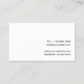 Spine Chiropractor Chiropractische Therapist Visitekaartje (Achterkant)