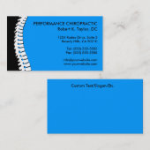Spine Cutout Chiropractische Visitekaartjes (Voorkant / Achterkant)