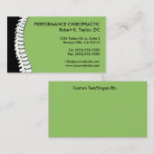 Spine Cutout Chiropractische Visitekaartjes (Voorkant / Achterkant)