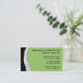 Spine Cutout Chiropractische Visitekaartjes (Staand voorkant)