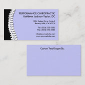 Spine Cutout Chiropractische Visitekaartjes (Voorkant / Achterkant)