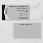 Spine Cutout Chiropractische Visitekaartjes (Voorkant / Achterkant)