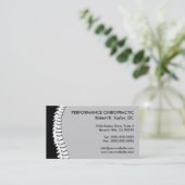 Spine Cutout Chiropractische Visitekaartjes (Staand voorkant)
