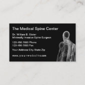 Spine Doctor Medical Thema Visitekaartje (Voorkant)