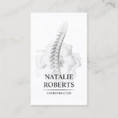 Spine- en Bloedkool Chiropractor Therapist Visitekaartje (Voorkant)