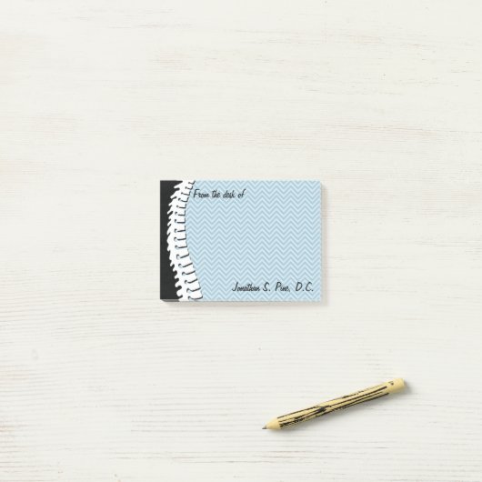 Spine en Chevrons Aangepaste post-it notities Post-it® Notes (Op bureau)