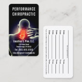 Spine Graphic (nekpijn) Chiropractische aanwijzing Afsprakenkaartje (Voorkant / Achterkant)