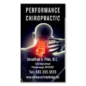 Spine Graphic (nekpijn) Chiropraktijk Magnetisch Visitekaartje (Voorkant Verticaal)