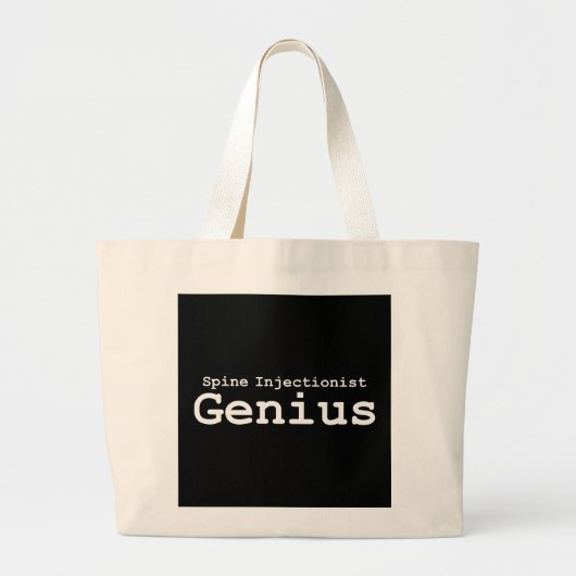 Spine Injectionist Genius Gifts Grote Tote Bag (Voorkant)
