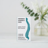 Spine Logo Chiropractor Doctor Visitekaartjes (Staand voorkant)