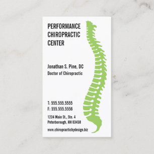 Spine Logo Chiropractor Doctor Visitekaartjes