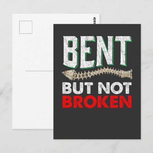 Spine Sideways Curve Funny Medical Awareness Briefkaart (Voorkant / Achterkant)