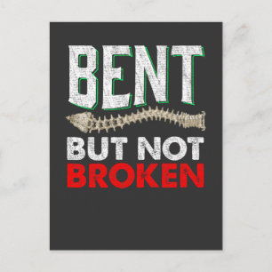 Spine Sideways Curve Funny Medical Awareness Briefkaart