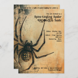 🕷️Spine-tintelende Spider HALLOWEEN Bash Kaart