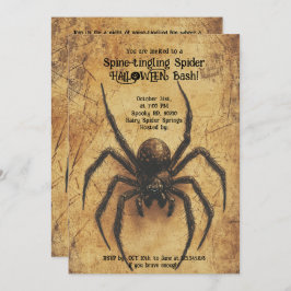 🕷️Spine-tintelende Spider HALLOWEEN Bash Kaart