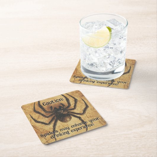 🕷️Spine-tintelende Spider HALLOWEEN Bash Kartonnen Onderzetters (Insitu)