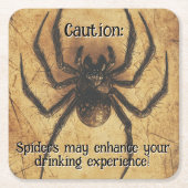 🕷️Spine-tintelende Spider HALLOWEEN Bash Kartonnen Onderzetters (Voorkant)