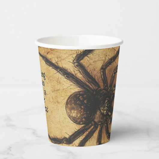 🕷️Spine-tintelende Spider HALLOWEEN Bash Papieren Bekers (Links)