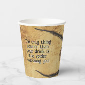 🕷️Spine-tintelende Spider HALLOWEEN Bash Papieren Bekers (Voorkant)