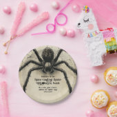  Spine-tintelende Spider HALLOWEEN Bash Papieren Bordje (Feest)