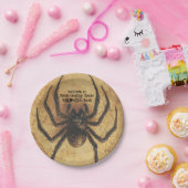 🕷️Spine-tintelende Spider HALLOWEEN Bash Papieren Bordje (Feest)