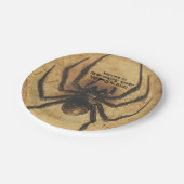 🕷️Spine-tintelende Spider HALLOWEEN Bash Papieren Bordje (Gekanteld)