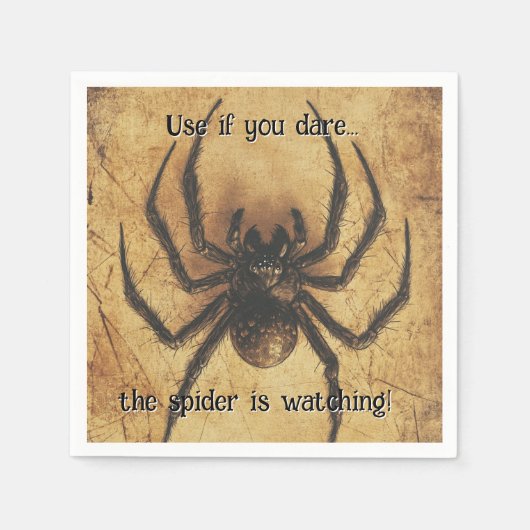 🕷️Spine-tintelende Spider HALLOWEEN Bash Servet (Voorkant)