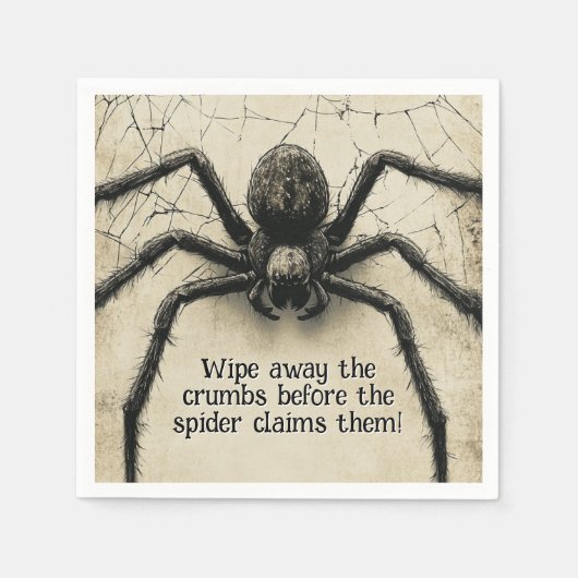  Spine-tintelende Spider HALLOWEEN Bash Servet (Voorkant)