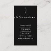 Spine vertebrae orthopedisch ziekenhuis visitekaartje (Achterkant)