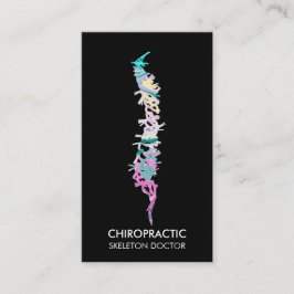 Spine vertebrae orthopedische arts, chropractisch visitekaartje