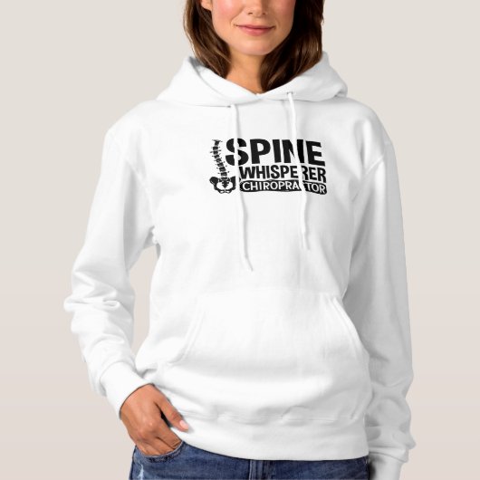 Spine Whisperer Chiropractic Chiropractor Chiro Hoodie (Voorkant)