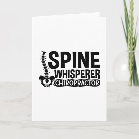 Spine Whisperer Chiropractic Chiropractor Chiro Kaart (Voorkant)