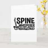 Spine Whisperer Chiropractic Chiropractor Chiro Kaart (Gele Bloem)