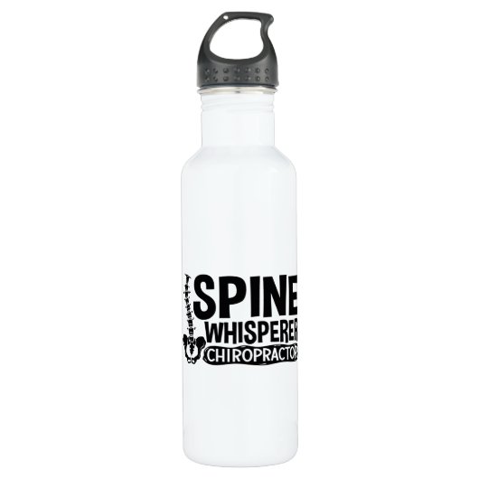 Spine Whisperer Chiropractic Chiropractor Chiro Waterfles (Voorkant)