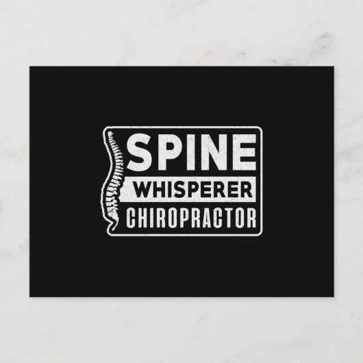 Spine Whisperer Chiropractor Chiro Chiropractic Briefkaart (Voorkant)