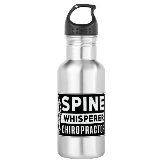Spine Whisperer Chiropractor Chiro Chiropractic Waterfles (Voorkant)