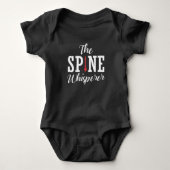 Spine Whisperer Chiropractor Funny Orthopedisch Romper (Voorkant)