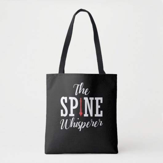 Spine Whisperer Chiropractor Funny Orthopedisch Tote Bag (Voorkant)