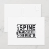 Spine Whisperer Chiropractor Therapy Chiropractic Briefkaart (Voorkant / Achterkant)