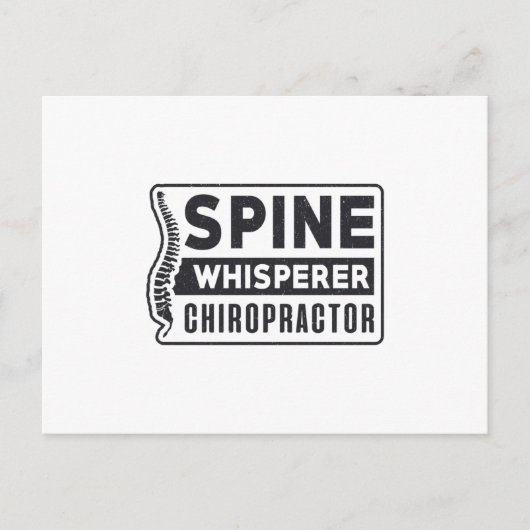 Spine Whisperer Chiropractor Therapy Chiropractic Briefkaart (Voorkant)