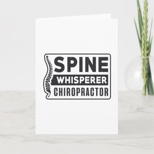Spine Whisperer Chiropractor Therapy Chiropractic Kaart (Voorkant)