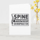 Spine Whisperer Chiropractor Therapy Chiropractic Kaart (Gele Bloem)