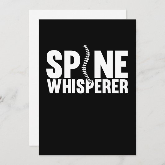 Spine Whisperer Chirurgische chirurgie Arts Gra Bedankkaart (Voorkant / Achterkant)