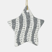 Spinen en FAUX Glitter Star Ornament (Rechts)