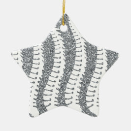 Spinen en FAUX Glitter Star Ornament