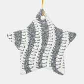 Spinen en FAUX Glitter Star Ornament (Achterkant)